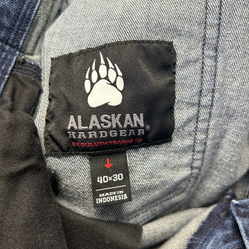 Alaskan Hardgear Duluth Trading Co Cordura Denim Work Pants Mens 40x30 Blue